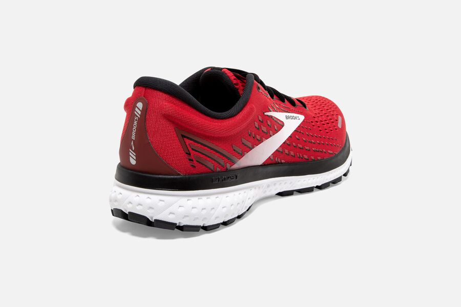 Brooks Ghost 13 Road Running Shoes Mens Red/White 365198-PKF